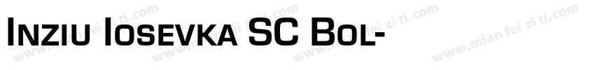 Inziu Iosevka SC Bol字体转换